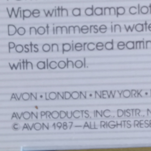 24k plated 1987 Ivory pierced earrings - Picture 5 of 7